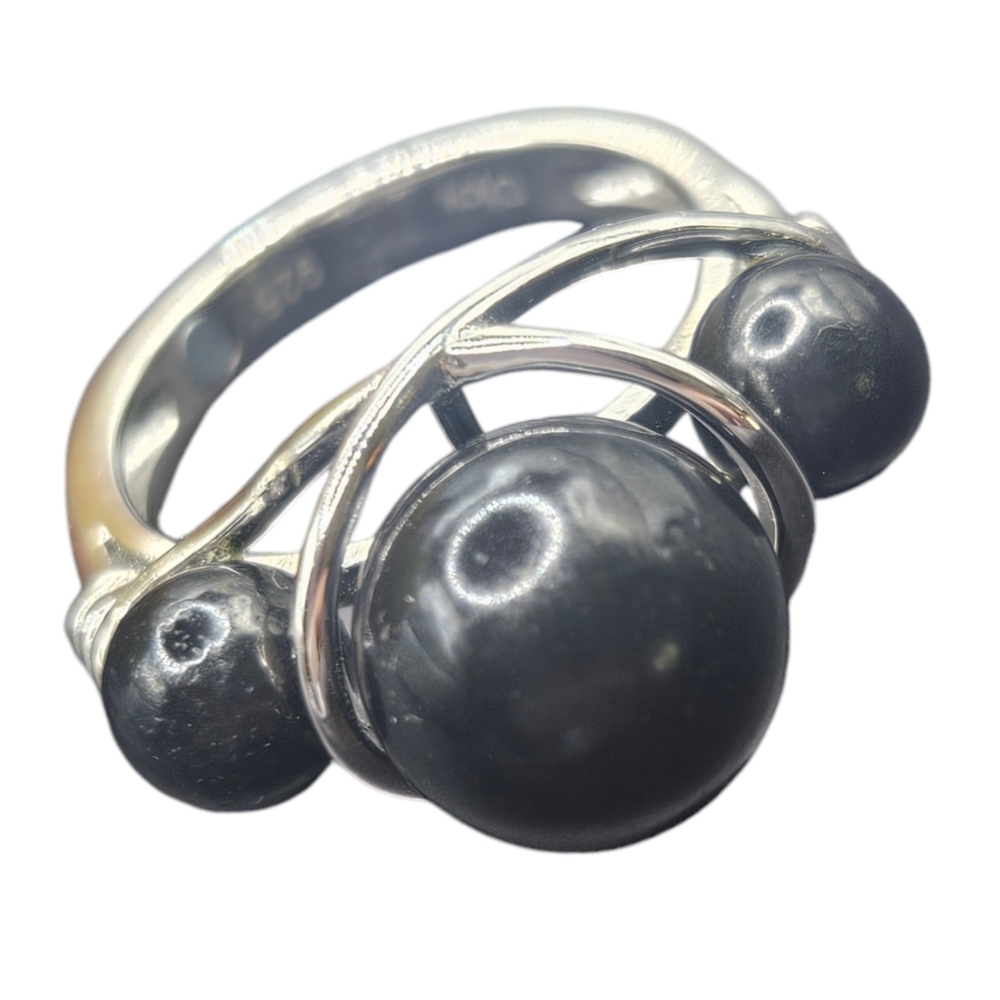 Shungite Trinity Ring - Picture 2 of 4